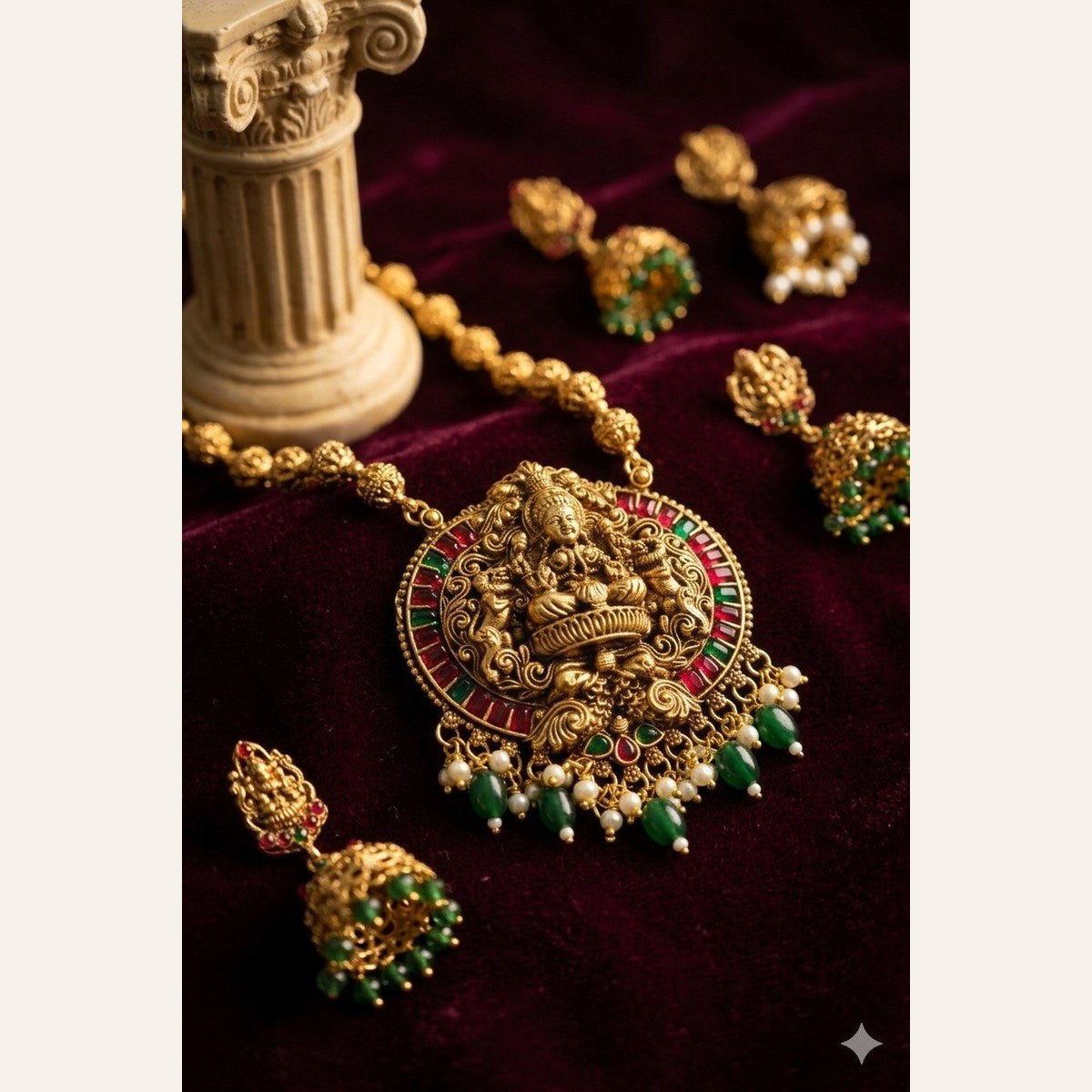 Lotus Bloom Ganesha Neckpiece